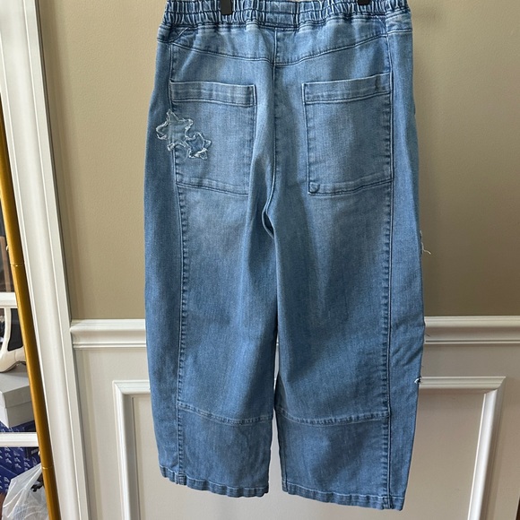 Pilcro (Anthropologie)  Star Denim Pants sz Small Petite - Picture 4 of 4